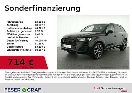 Audi Q7 55 TFSI e S Line Pano,Sitzbel,Leder,B&O,Kameras