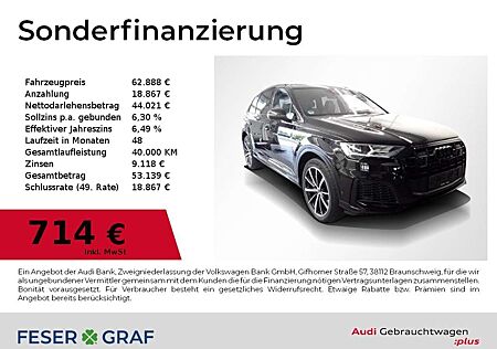 Audi Q7 55 TFSI e S Line Pano,Sitzbel,Leder,B&O,Kameras