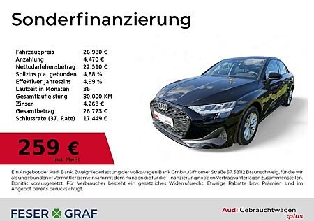 Audi A3 Limousine 30TFSI S tronic SHZ/CarPlay/PDC+