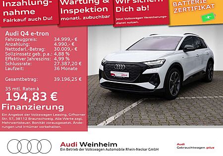 Audi Q4 e-tron S-line Black-Paket Matrix uvm