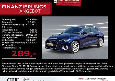 Audi A3 Sportback 40 TFSI e NAVI virtual+ PDC Advanced
