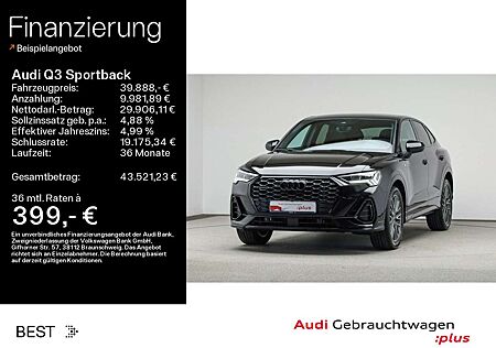 Audi Q3 S line black 40 TDI qu. Pano*Assist