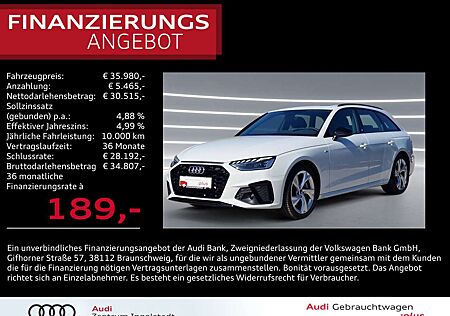 Audi A4 Avant 40 TDI S line Pano LED ACC Optik-schw.