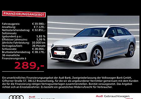 Audi A4 Avant 40 TDI S line Pano LED ACC Optik-schw.