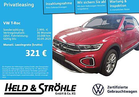 VW T-Roc Volkswagen Cabrio Style 1.5 TSI DSG AHK MATRIX STHZ