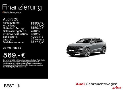 Audi SQ8 competition plus*Keramik*Matrix*Tour*HUD*