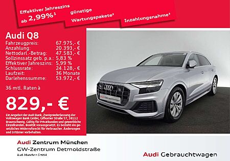 Audi Q8 50 TDI qu. tiptr. Pano/AHK/Virtual+/Kamera