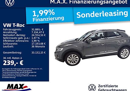 VW T-Roc Volkswagen 1.5 TSI DSG STYLE IQ.LIGHT+NAV+KAMERA+PANO