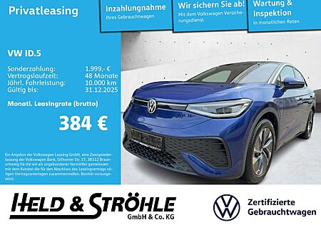 VW ID.5 Volkswagen Pro ACC AHK HuD MATRIX NAVI PANO RFK WÄPU