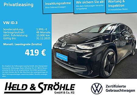VW ID.3 Volkswagen Pro S MATRIX HuD HARMAN NAV WÄPU KAM ACC