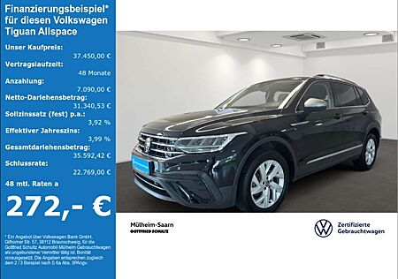 VW Tiguan Allspace Volkswagen 2.0 TDI DSG Life LED Sitzheizung 7-Sitzer ACC