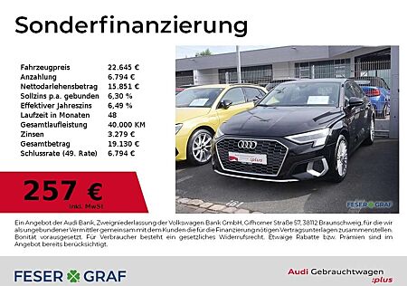 Audi A3 adv. 40 TFSI e S tronic HUD,Kamera