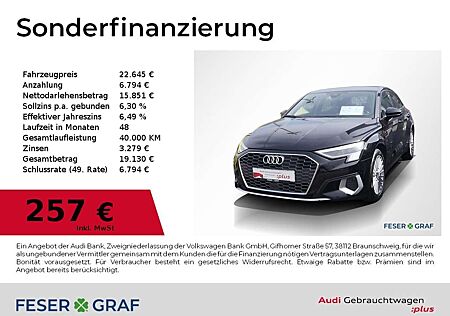 Audi A3 adv. 40 TFSI e S tronic HUD,Kamera