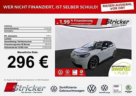 VW ID.3 Volkswagen Pro S 150/77 296,-ohne Anzahlung Kamera Travel He