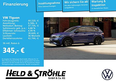 VW Tiguan Volkswagen R-Line Black 2.0 TDI DSG 4M IQ AHK HUD 19