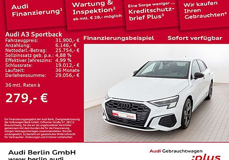 Audi A3 S line 45 TFSI e S tr. MATRIX HUD