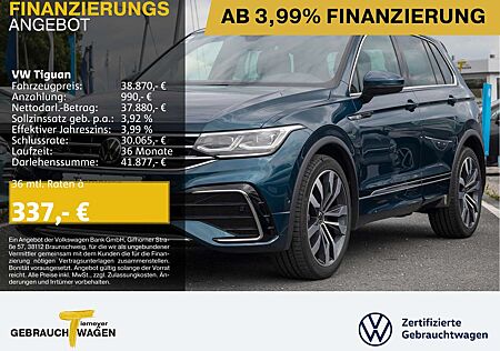 VW Tiguan Volkswagen 2.0 TDI DSG 4M 200PS R-LINE LM20 AHK ST.H