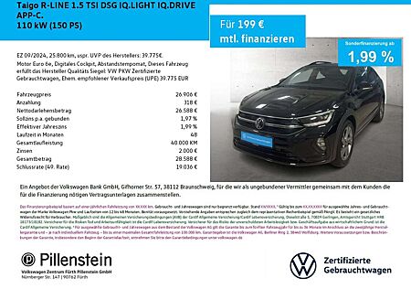 VW Taigo Volkswagen R-LINE 1.5 TSI DSG IQ.LIGHT IQ.DRIVE APP-C.