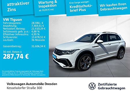 VW Tiguan Volkswagen 2.0 TDI DSG 4M R-Line AHZV ACC LED Navi