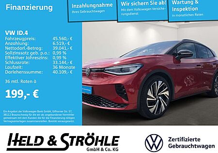 VW ID.4 Volkswagen GTX 4M IQ-LED AHK PANO WÄPU HUD 21" HARMAN