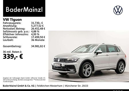 VW Tiguan Volkswagen 2.0 TDI 4M DSG R-Line AHK 360° HUD Navi