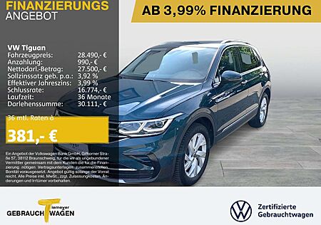 VW Tiguan Volkswagen 1.5 TSI DSG ELEGANCE IQ VIRTUAL NAVI AHK