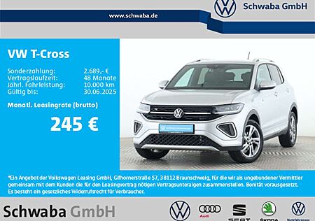 VW T-Cross Volkswagen R-Line 1.5TSI DSG LED*VIRTUAL*AHK*KAM*17