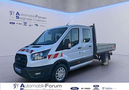 Ford Transit Pritsche DoKa 350 L3 *AHK*KLIMA*BEIFAHRER-AIRBAG*