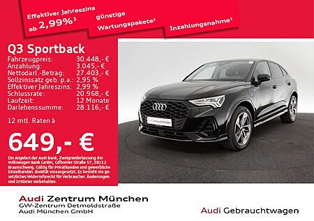 Audi Q3 45 TFSI e S tronic S line ACC/Virtu