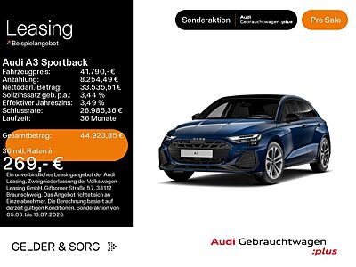 Audi A3 40 TFSI e S line 128km/WLTP Pano*Hu