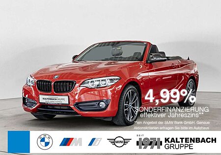 BMW 218 i Cabrio Sport Line FACEL. LED NAVI LEDER