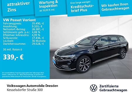 VW Passat Variant Volkswagen 2.0 TDI Elegance AHZV LED Navi