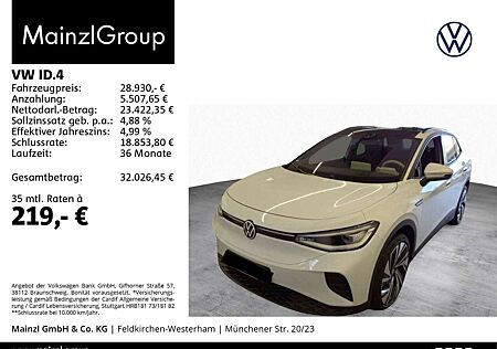 VW ID.4 Volkswagen Pro Performance 77kWh (82kWh) AHK WäPu HUD