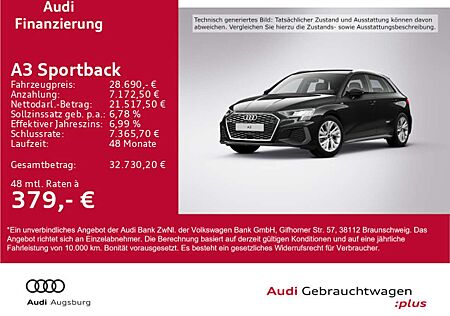 Audi A3 S line 35 TDI S tr. LED*NAV*AHK*17"