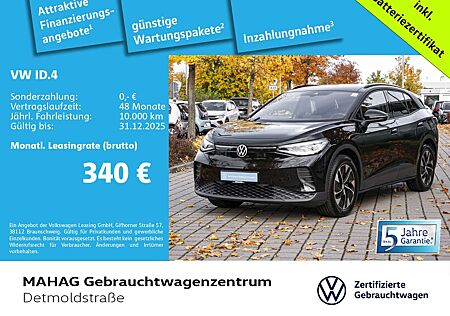 VW ID.4 Volkswagen Pro WärmePumpe CCS Navi LED Pano Alu19Hamar