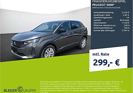 Peugeot 3008 gebraucht kaufen Peugeot 3008 PureTech 130 Active Pack EAT8