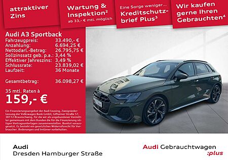 Audi A3 30 TFSI S line Navi Rückfahrkamera