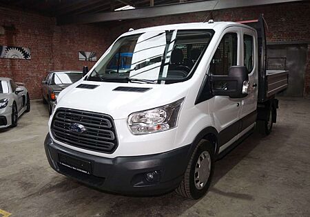 Ford Transit 3 S Kipper 350 L2 DoKa 7 Sitze Klima AHK