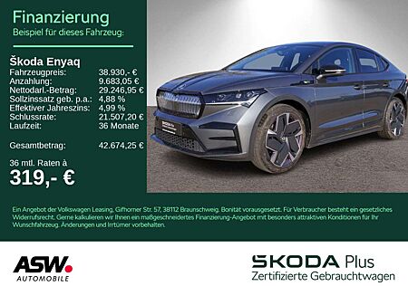 Skoda Enyaq Coupé RS iV LED PANO HUD 360° Wärmepumpe