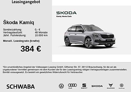 Skoda Kamiq Monte Carlo 1.5 TSI *PANO*LED*AHK*KAM*18"*