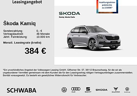 Skoda Kamiq Monte Carlo 1.5 TSI *PANO*LED*AHK*KAM*18"*