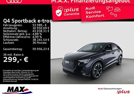 Audi Q4 e-tron 45 QUATT S LINE+MATRIX+AHK+