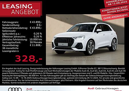 Audi Q3 35 TFSI S line LED AHK ACC NAVI virtual KAM
