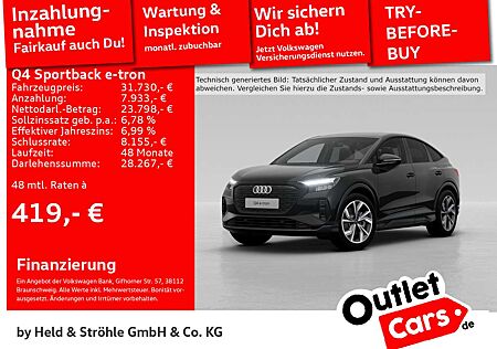 Audi Q4 e-tron Q4 Sportback advanced Black 40 e-tron 20 ACC NAV