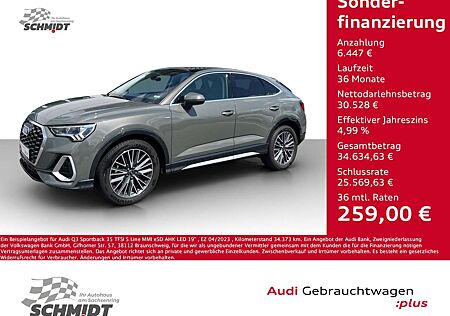 Audi Q3 Sportback 35 TFSI S Line MMI eSD AHK LED 19"