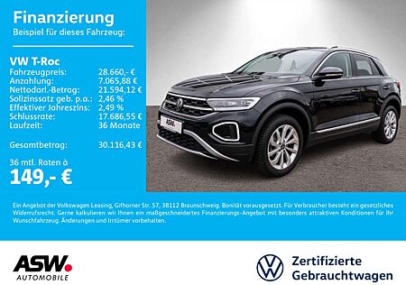 VW T-Roc Volkswagen Style 1.5 TSI DSG Navi LED ACC SHZ PDC AHK