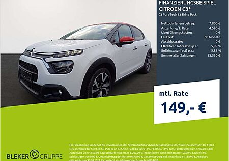 Citroën C3 gebraucht kaufen Citroën C3 Citroen PureTech 83 Shine Pack