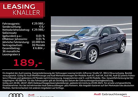 Audi Q2 30 TFSI S line MATRIX STHZG NAVI AHK Kam. 18"
