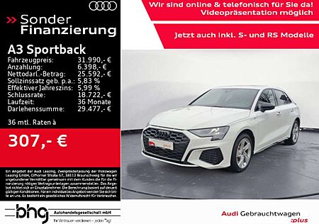 Audi A3 45 TFSIe S-line LED/Navi/Interface/