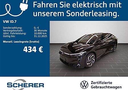 VW ID.7 gebraucht kaufen VW ID.7 Volkswagen Pro 77 kWh AHK/RFK/NAVI/LEDGarantie bis 03.